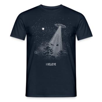 I believe in Santa Claus - Männer T-Shirt - Navy - Vorne - AI Model Male 178 light (178cm)
