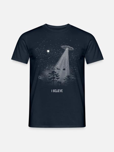 I believe in Santa Claus - Männer T-Shirt - Navy