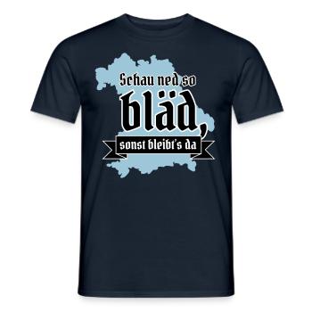 Ça a l'air si stupide sinon ça reste là! Bavarois - T-shirt homme - marine - Devant - AI Model Male 178 light (178cm)