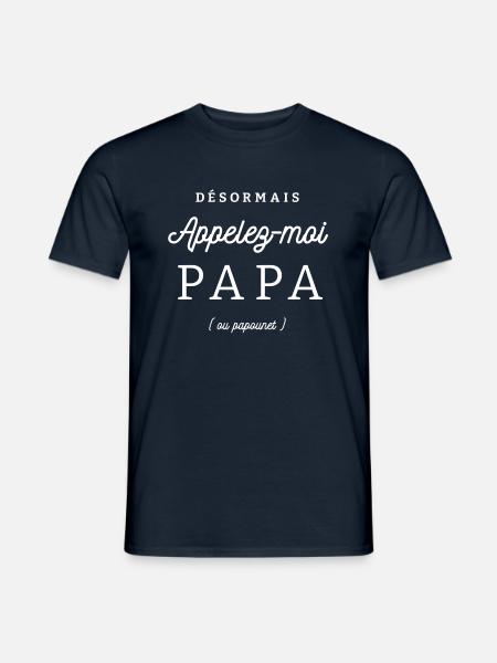 NOUVEAU PAPA - T-shirt homme - marine