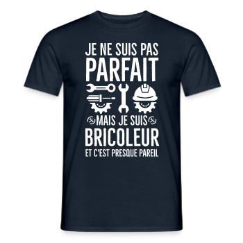Je ne suis pas parfait mais je suis bricoleur 2 - T-shirt homme - marine - Devant - AI Model Male 178 light (178cm)