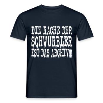Die Rache der Schwurbler ist das Archiv - Männer T-Shirt - Navy - Vorne - AI Model Male 178 light (178cm)