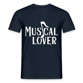 Musical Lovers Festival Musicals Music Festival - Men's T-Shirt - navy - Front - AI Model Male 178 light (178cm)