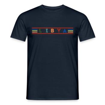 LIBYEN - Männer T-Shirt - Navy - Vorne - AI Model Male 178 light (178cm)