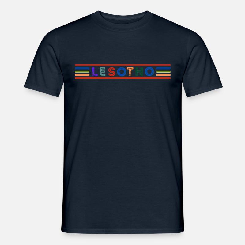 LESOTHO - Männer T-Shirt - Navy
