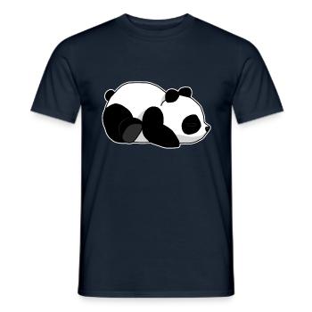 panda - Men's T-Shirt - navy - Front - AI Model Male 178 light (178cm)