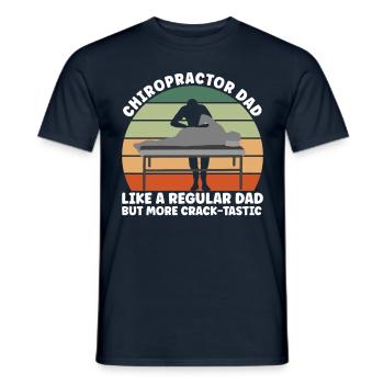 Chiropractic Dad - Männer T-Shirt - Navy - Vorne - AI Model Male 178 light (178cm)