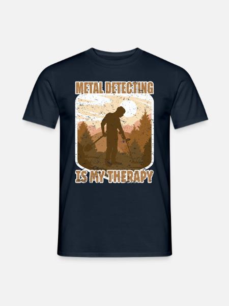 Metal Detecting Sondeln - Männer T-Shirt - Navy