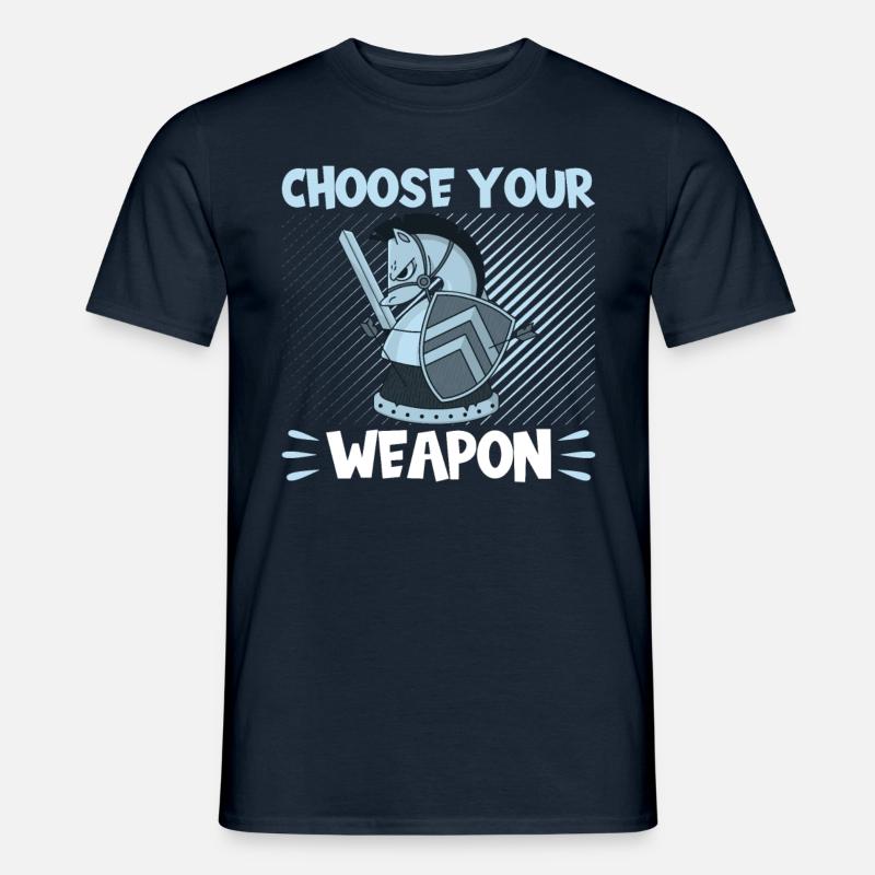 Chess Choose Your Weapon - Men's T-Shirt - navy