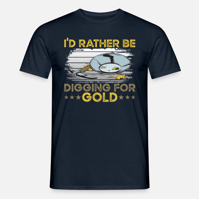 Digging for Gold - Männer T-Shirt - Navy
