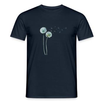 Löwenzahn Dandelion - Männer T-Shirt - Navy - Vorne - AI Model Male 178 light (178cm)