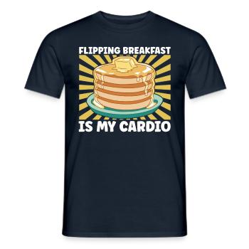 Pancake Breakfast - Men's T-Shirt - navy - Front - AI Model Male 178 light (178cm)