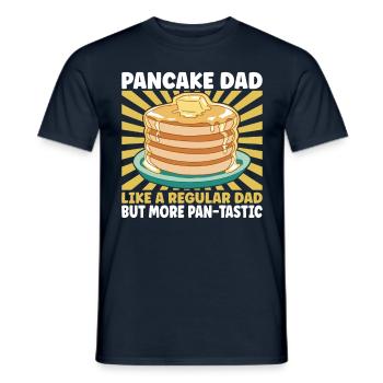 Papa crêpes - T-shirt homme - marine - Devant - AI Model Male 178 light (178cm)