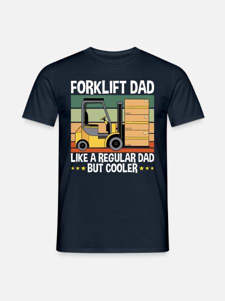 Gabelstaplerfahrer und Vater - Männer T-Shirt - Navy