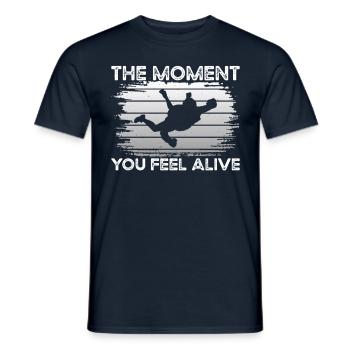 Parachute Feel Alive - T-shirt homme - marine - Devant - AI Model Male 178 light (178cm)