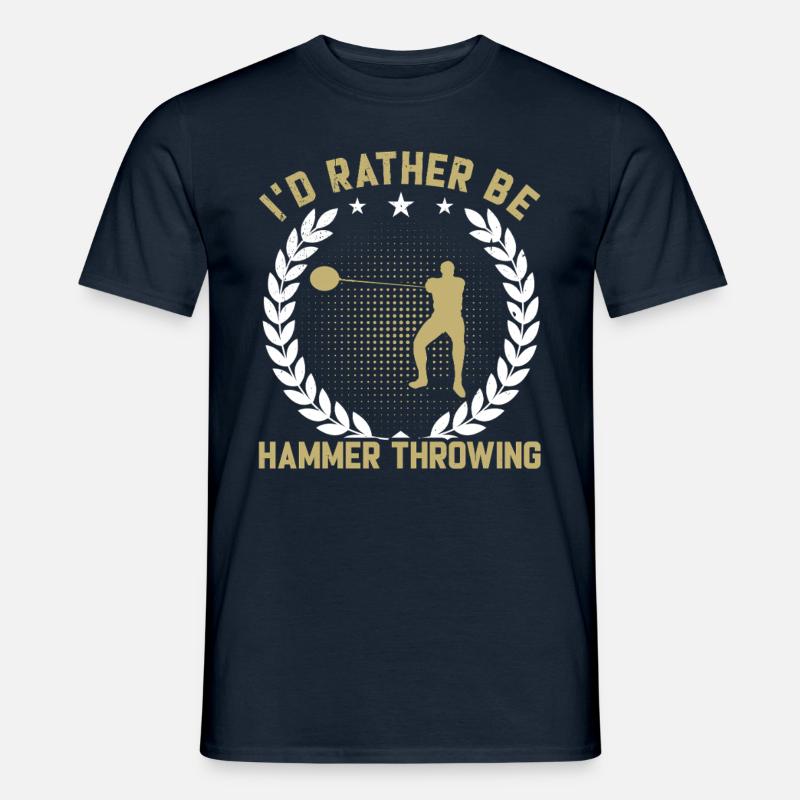 Rather Be Hammerwerfen - Männer T-Shirt - Navy