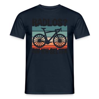 Cyclistes sans vélo - T-shirt homme - marine - Devant - AI Model Male 178 light (178cm)