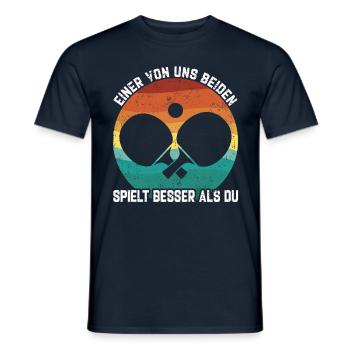 Table tennis - Men's T-Shirt - navy - Front - AI Model Male 178 light (178cm)