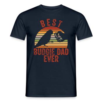 Bester Wellensittich-vater Aller Zeiten - Männer T-Shirt - Navy - Vorne - AI Model Male 178 light (178cm)