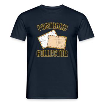Deltiology-karte Colleting Deltiologist-postkarte - Männer T-Shirt - Navy - Vorne - AI Model Male 178 light (178cm)