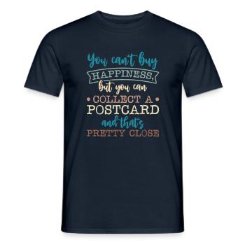 Deltiology-karte Colleting Deltiologist-postkarte - Männer T-Shirt - Navy - Vorne - AI Model Male 178 light (178cm)