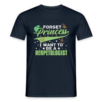Herpetologist Girls Reptiles Amphibians - Men's T-Shirt - navy - Front - AI Model Male 178 light (178cm)