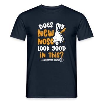 Sieht Meine Neue Nase Gut Aus - Männer T-Shirt - Navy - Vorne - AI Model Male 178 light (178cm)