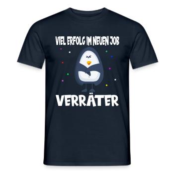 Viel Erfolg im neuen Job Verräter Abschied - Männer T-Shirt - Navy - Vorne - AI Model Male 178 light (178cm)