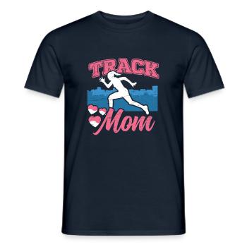 Läufer Running Girl Leichtathletik-track Mom - Männer T-Shirt - Navy - Vorne - AI Model Male 178 light (178cm)