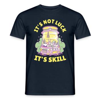 Pas de chance c’est Skills Claw Machine Toy Retro Arcade - T-shirt homme - marine - Devant - AI Model Male 178 light (178cm)