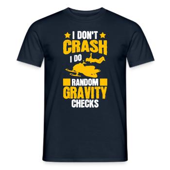 I don't fall - Men's T-Shirt - navy - Front - AI Model Male 178 light (178cm)