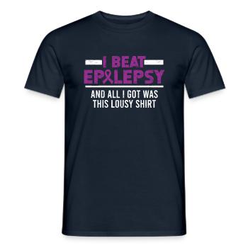 Epilepsy awareness Epilepsy and everything that - Men's T-Shirt - navy - Front - AI Model Male 178 light (178cm)