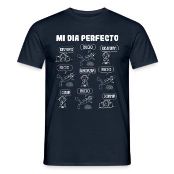 Mi día perfecto Buceo Apnea Snorkel - Männer T-Shirt - Navy - Vorne - AI Model Male 178 light (178cm)