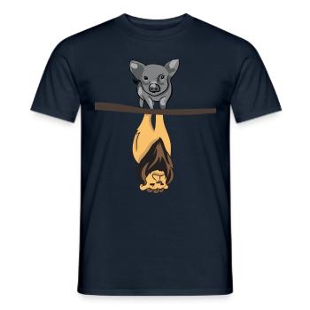 Wildschwein fühlt sich als Löwe / Löwin - Männer T-Shirt - Navy - Vorne - AI Model Male 178 light (178cm)