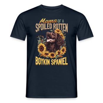 Boykin Spaniel Dog Breed Mama of a - Männer T-Shirt - Navy - Vorne - AI Model Male 178 light (178cm)