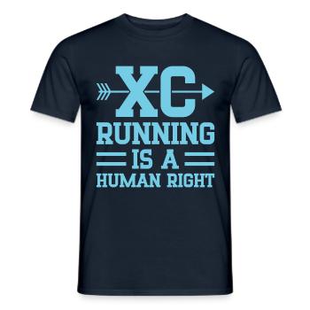 Cadeau de course XC amusant Édition XC Runner - T-shirt homme - marine - Devant - AI Model Male 178 light (178cm)