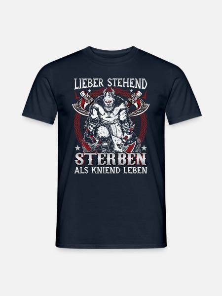 Mieux vaut mourir debout que de vivre à genoux - T-shirt homme - marine
