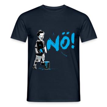 Boy Power NO Frecher Junge Protest Statement - Männer T-Shirt - Navy - Vorne - AI Model Male 178 light (178cm)