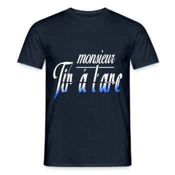 Monsieur Tir à l arc sport humour citation - T-shirt homme - marine - Devant - AI Model Male 178 light (178cm)