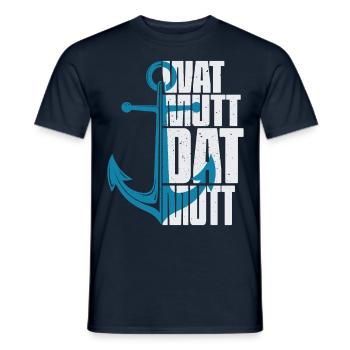 Wat Mutt Dat Mutt - Männer T-Shirt - Navy - Vorne - AI Model Male 178 light (178cm)