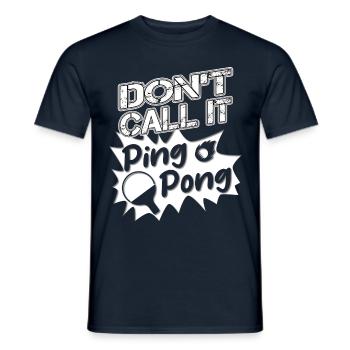Tennis de table Ne l’appelez pas Ping pong Tennis de table - T-shirt homme - marine - Devant - AI Model Male 178 light (178cm)