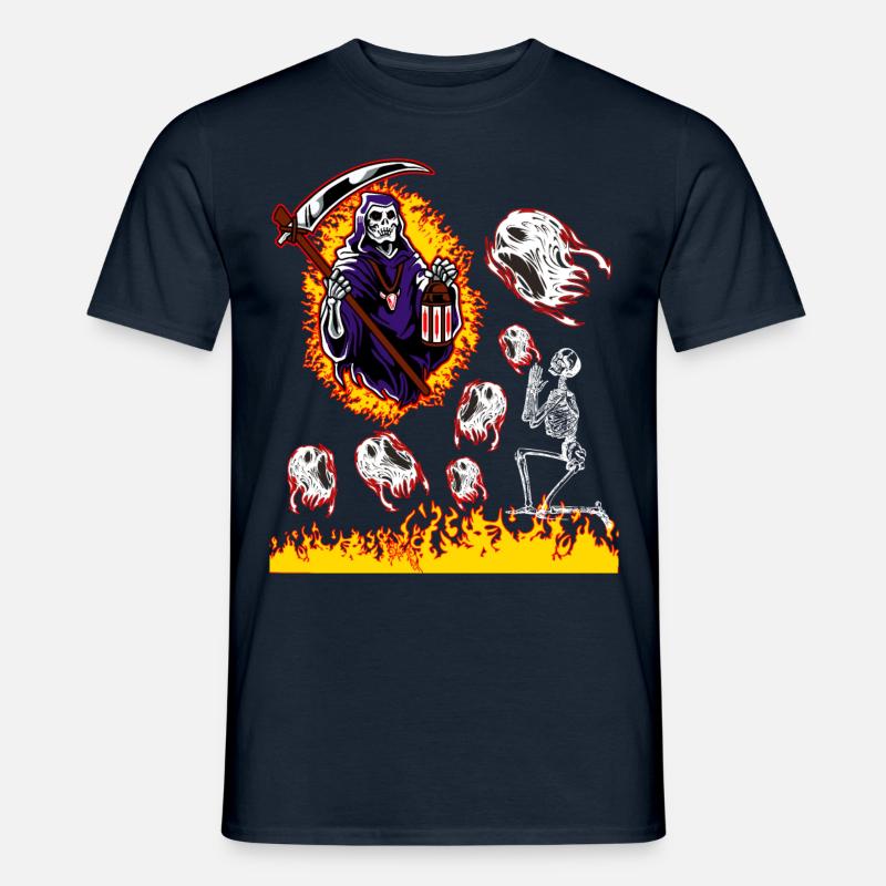 Mäher - Männer T-Shirt - Navy