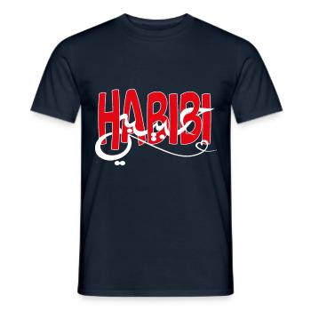 Habibi - T-shirt homme - marine - Devant - AI Model Male 178 light (178cm)