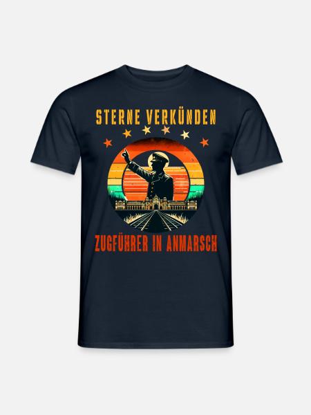 Sterne verkünden Zugführer in Anmarsch - Männer T-Shirt - Navy
