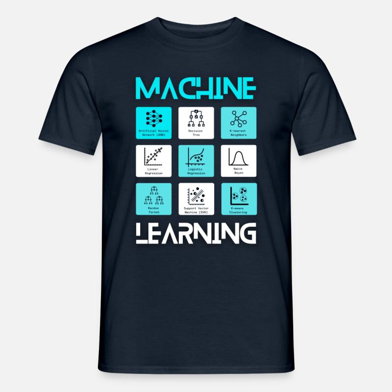 Machine Learning AI Deep AI Computer Science LLM CNN Men’s T-shirt