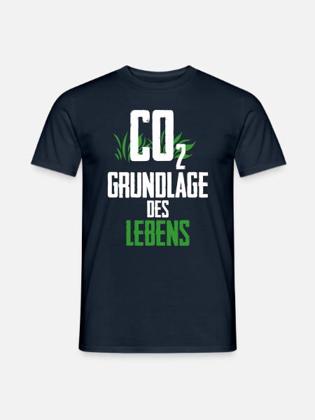 Anti Climate Change CO2 Protest Green Climate Hysteria - Men's T-Shirt - navy