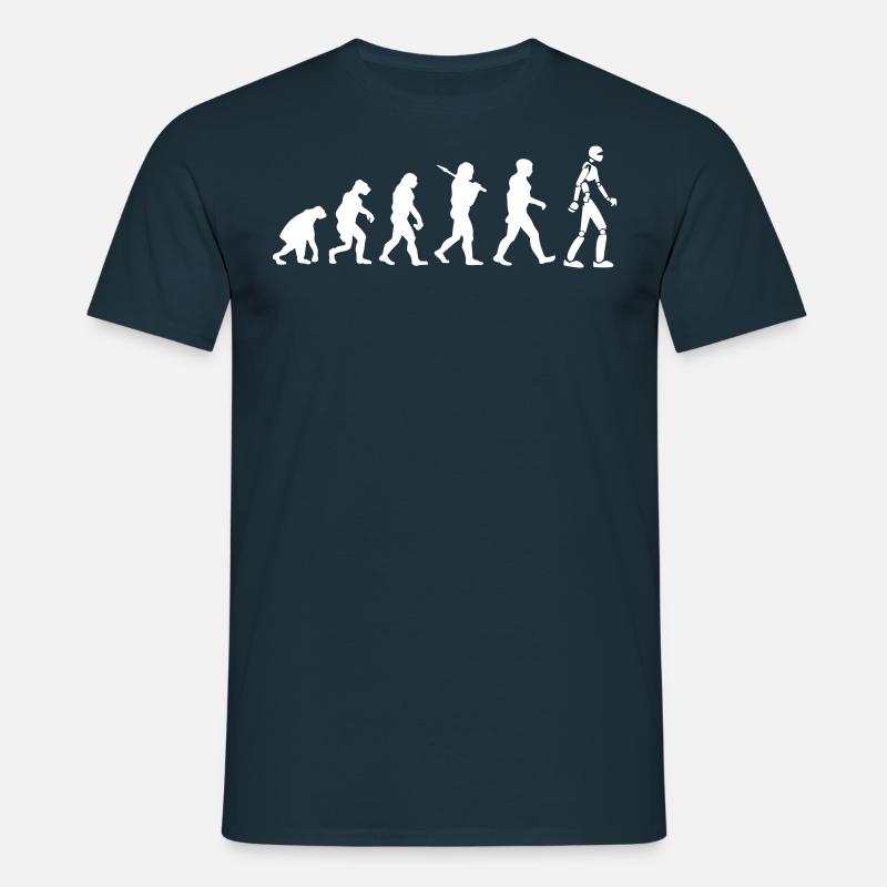 Robot Evolution - Men's T-Shirt - navy