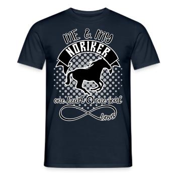Noriker horse - Men's T-Shirt - navy - Front - AI Model Male 178 light (178cm)