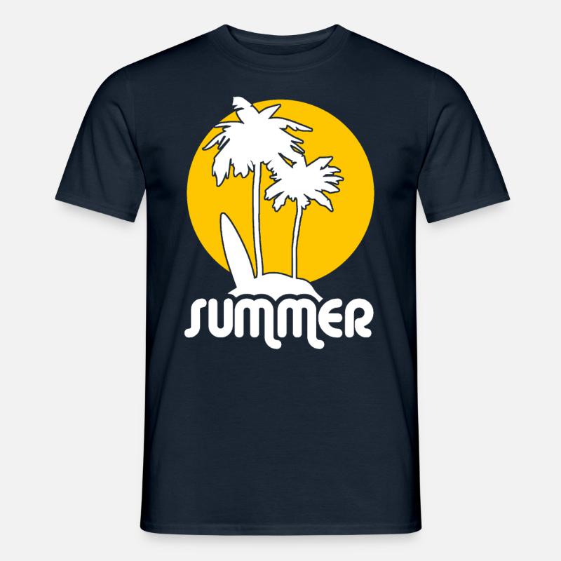 Sommer, Sonne, Sonnenschein - Männer T-Shirt - Navy