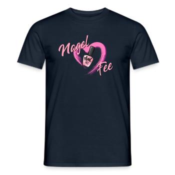 Nagel Fee - Nageldesign - Männer T-Shirt - Navy - Vorne - AI Model Male 178 light (178cm)